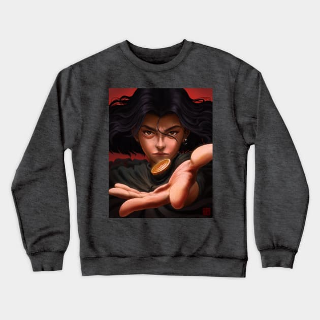 Vin - Mistborn Crewneck Sweatshirt by DingHuArt